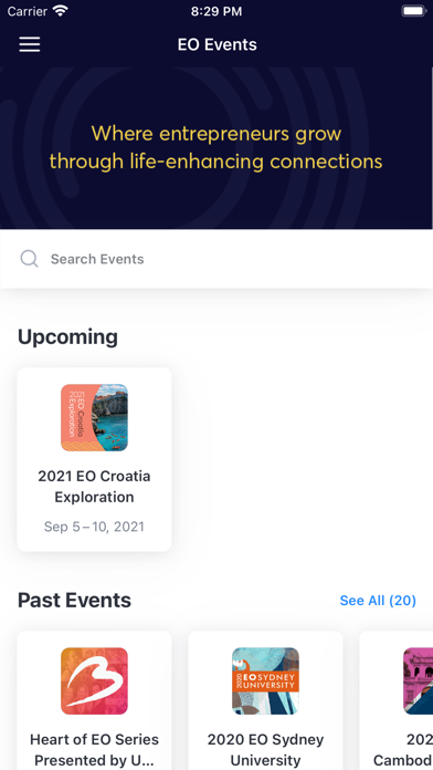 EO Events screenshot 2