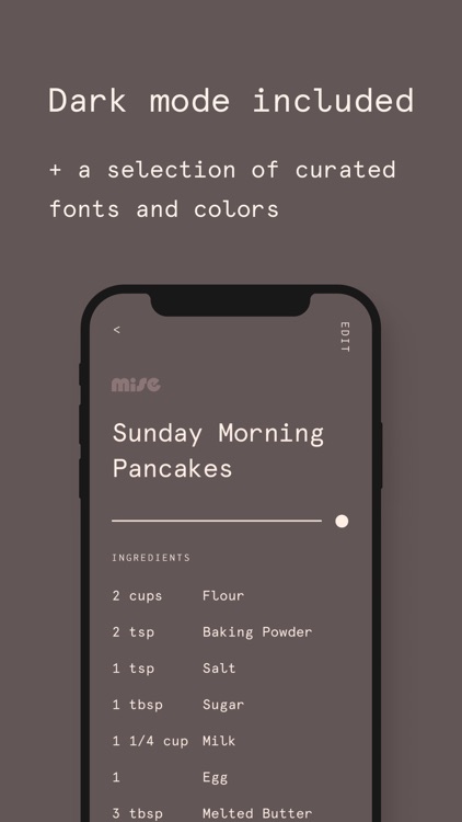 Mise: A minimalist recipe box screenshot-8