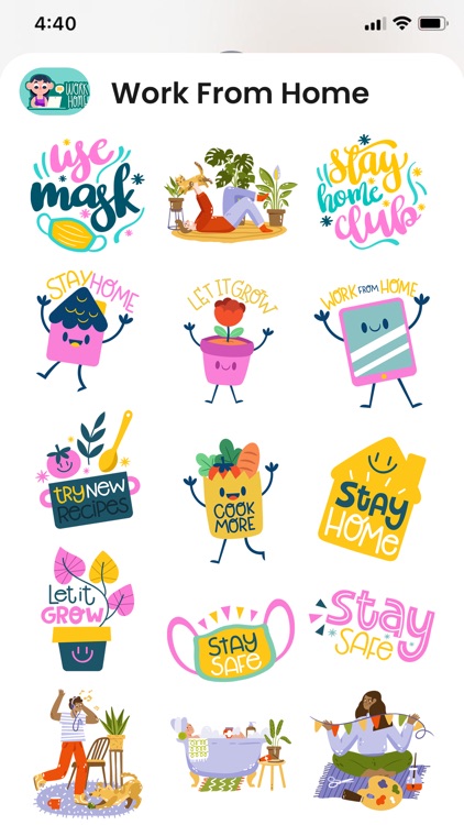 Work From Home Stickers!