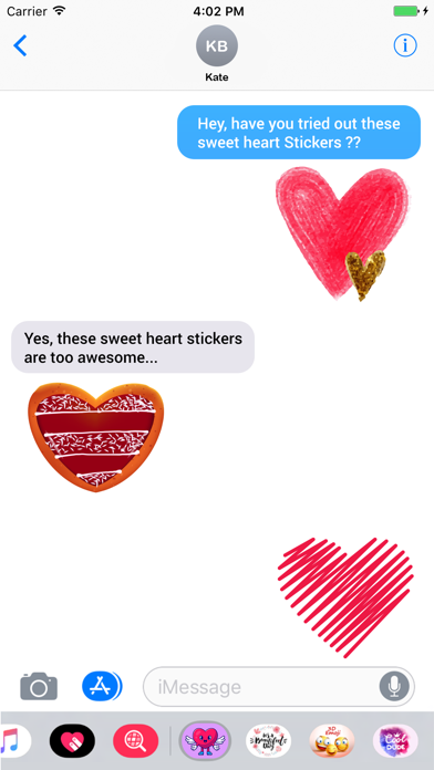 How to cancel & delete Sweet Heart Stickers from iphone & ipad 4