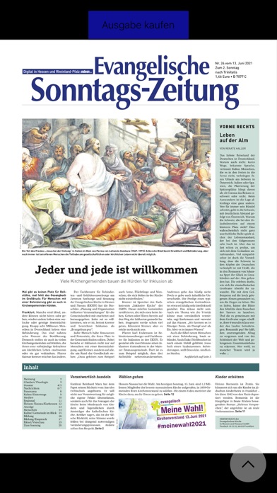 Evangelische Sonntags Zeitung screenshot 2