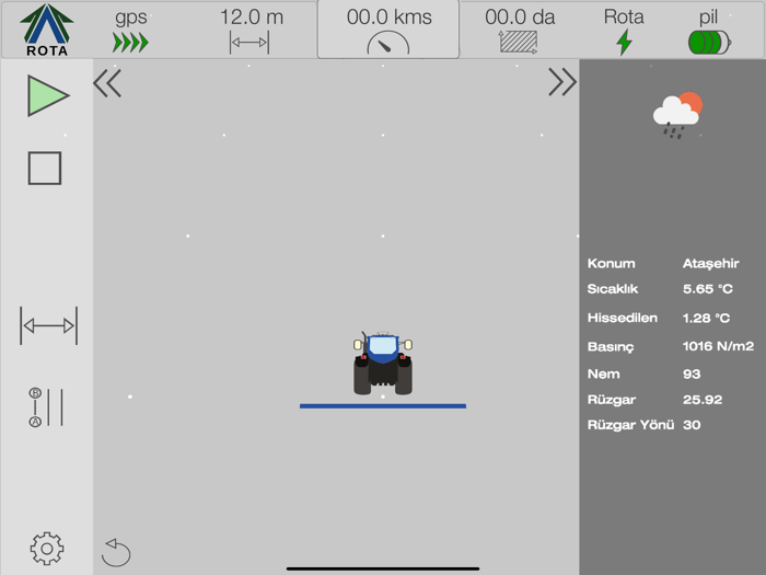 Rota Traktör Hizalama Sistemi