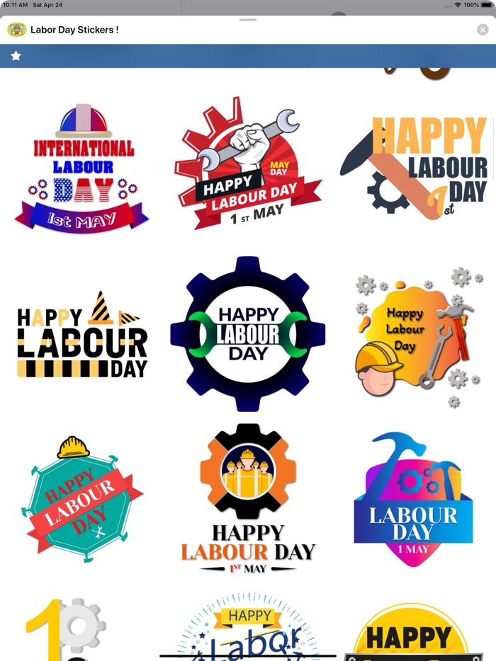 Labor Day Stickers