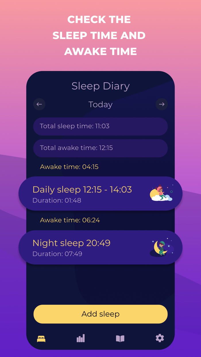 Baby sleep diary - tracker