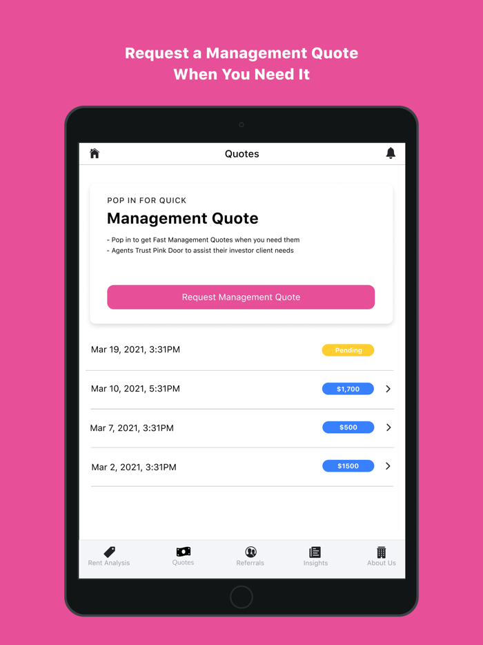 Pink Door for Partners