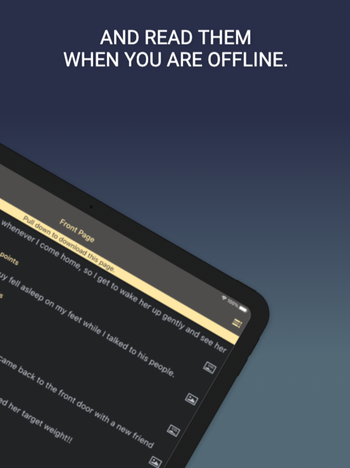 Offline Reader for reddit