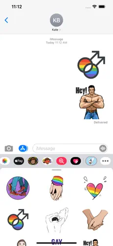Screenshot 1 Pride Gay Guy Stickers iphone