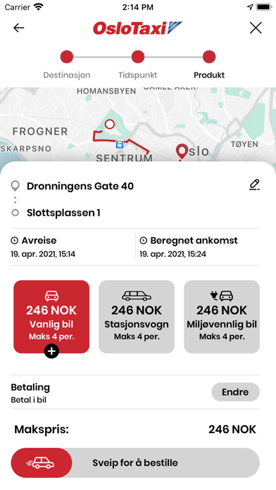 Oslo Taxi screenshot 3