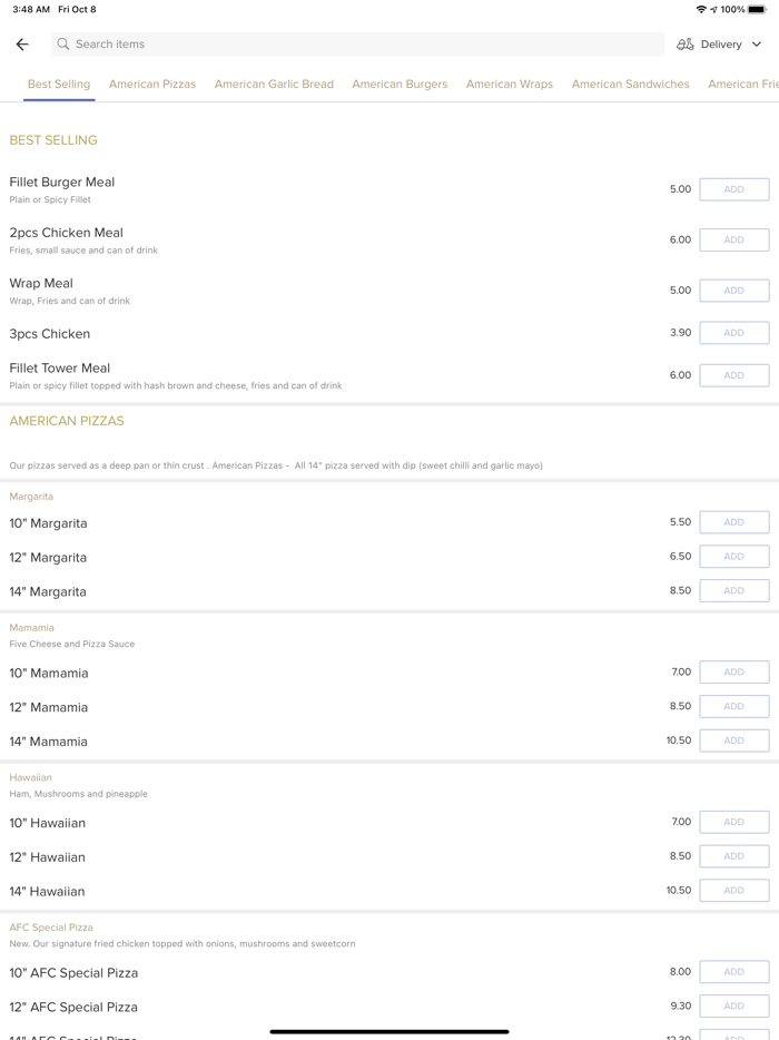 American Fried Chicken.