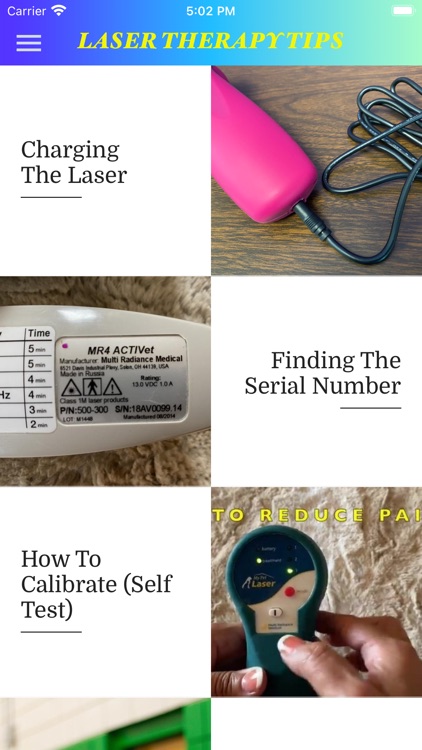 LASER THERAPY TIPS