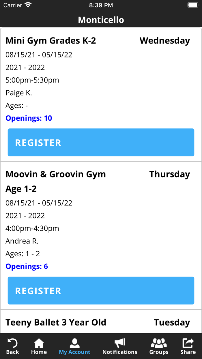 Almost Famous Dance  Gym