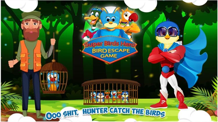 Superhero Bird VS Hunter