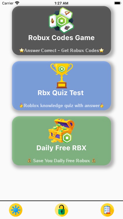 Robux Codes Cards Quiz by Nizar Zkim