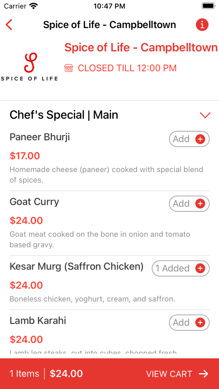 Spice of Life - Restaurant