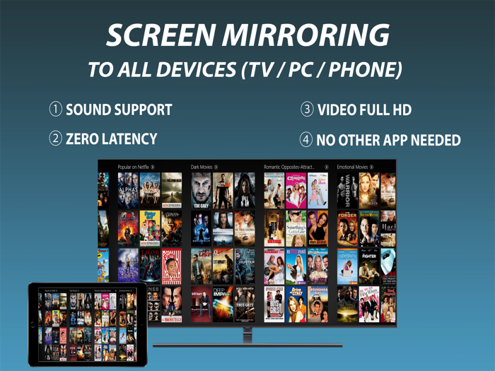 Screen Mirroring for All TV PC