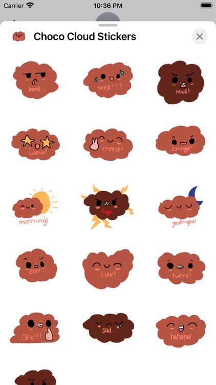 Choco Cloud Stickers