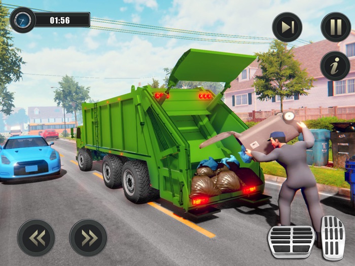 城市 垃圾 清潔工 傾倒 遊戲