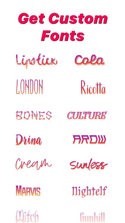 Fonts for Instagram Stories ∞