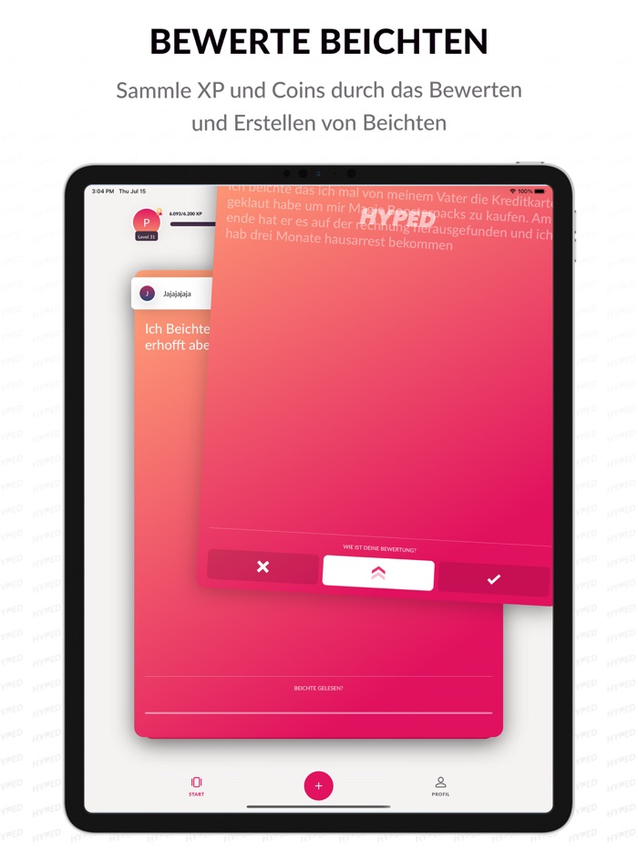 HYPED - soziales Netzwerk