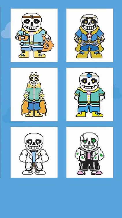 Sandbox Coloring by numbers For Sans Undertale APK voor Android