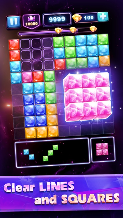 Blokdokus: Space Jewel Blast screenshot 2