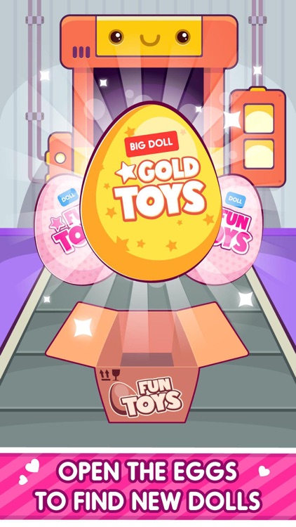 Cuties Doll Open Eggs Toy Game