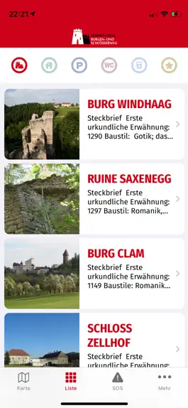 Game screenshot Burgen- & Schlösserweg (AT/CZ) apk