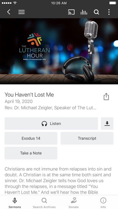 The Lutheran Hour® screenshot 2
