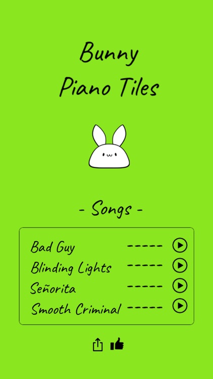 Bunny Piano Tiles