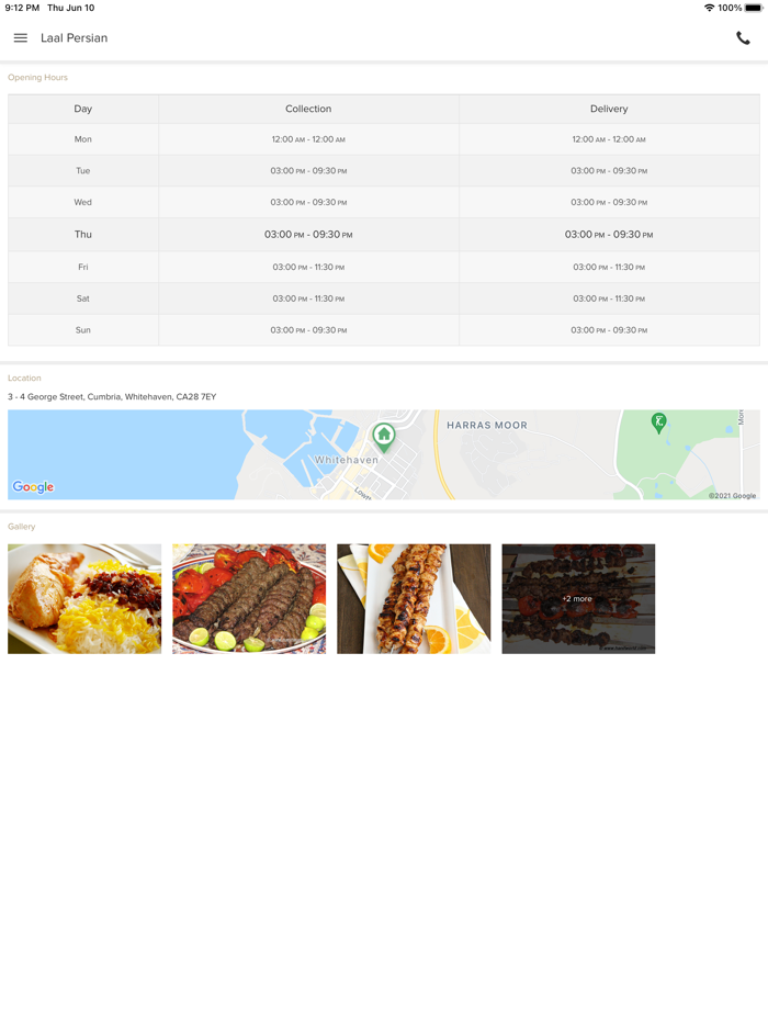 Laal Persian Whitehaven