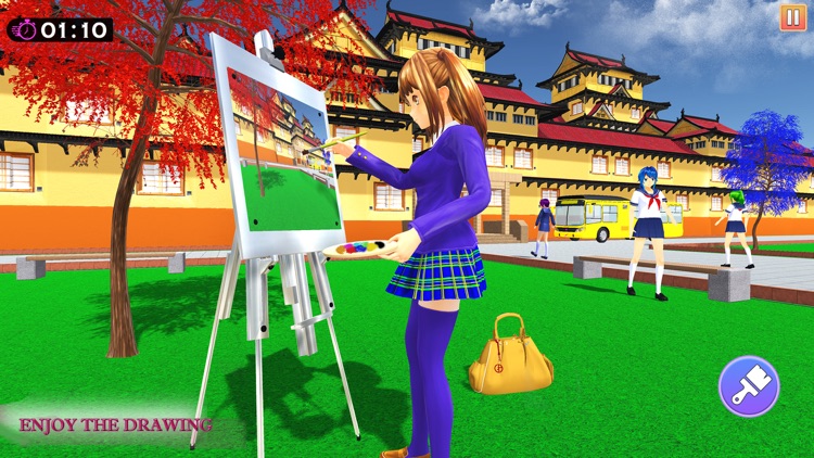 Anime Girl Life High School 3D