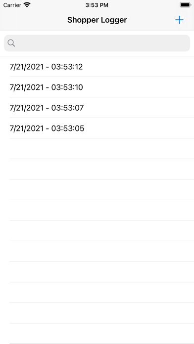 Shopper Logger screenshot 2