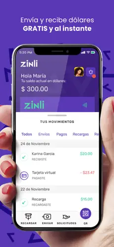 Captura 1 Zinli: Envía y Recibe Dólares iphone