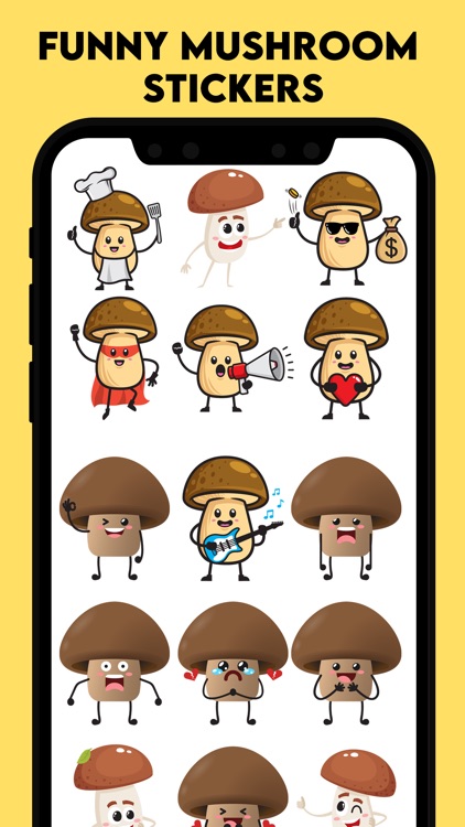 Funny Mushroom Stickers!