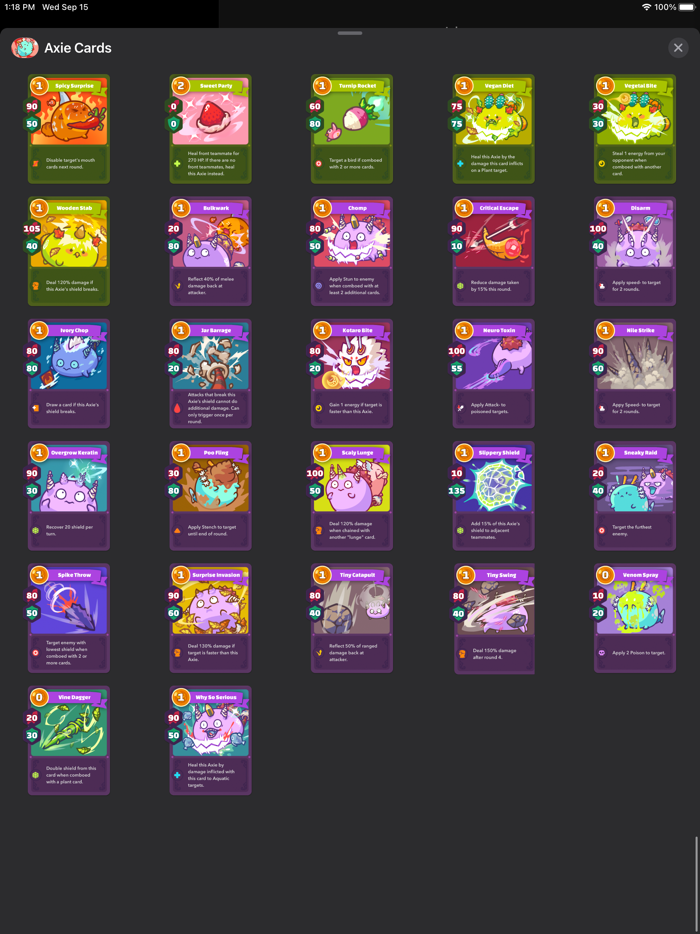 Axie Infinity Cards