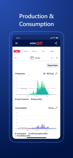 mySolarEdge app screenshot