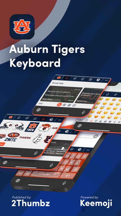 Auburn Tigers Keyboard