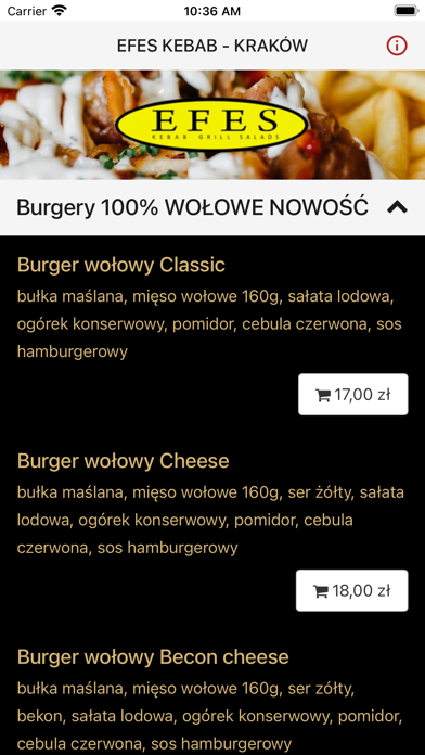 Efes Kebab Krakow screenshot 1