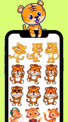 Game screenshot Baby Tiger Stickers! apk