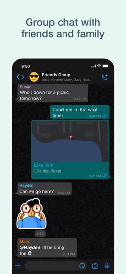 WhatsApp Messenger app screenshot
