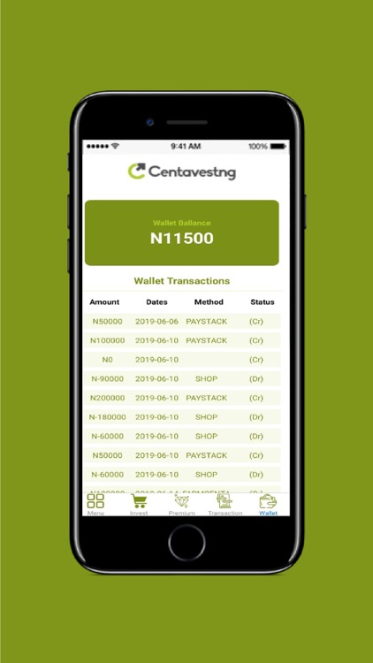 Centavest Mobile App