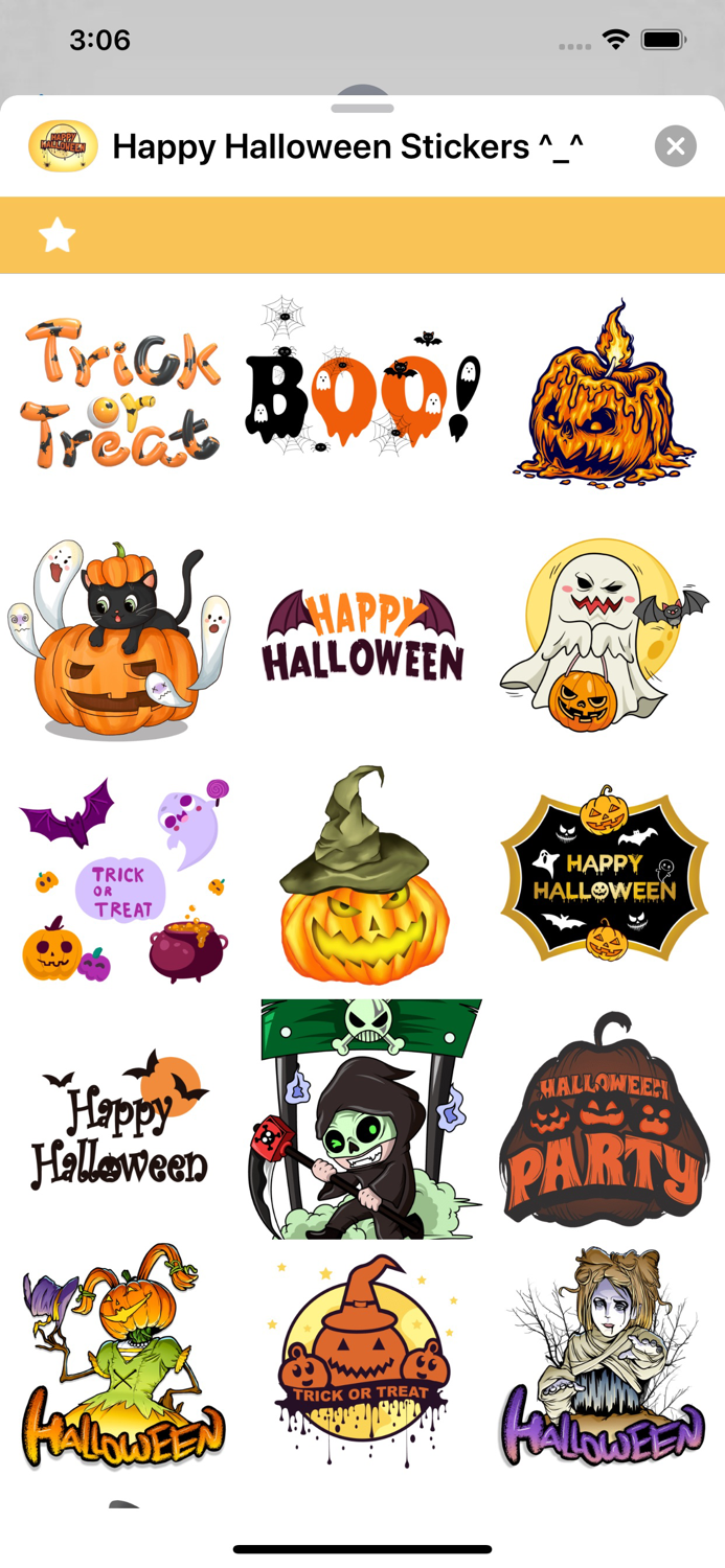 Happy Halloween Stickers