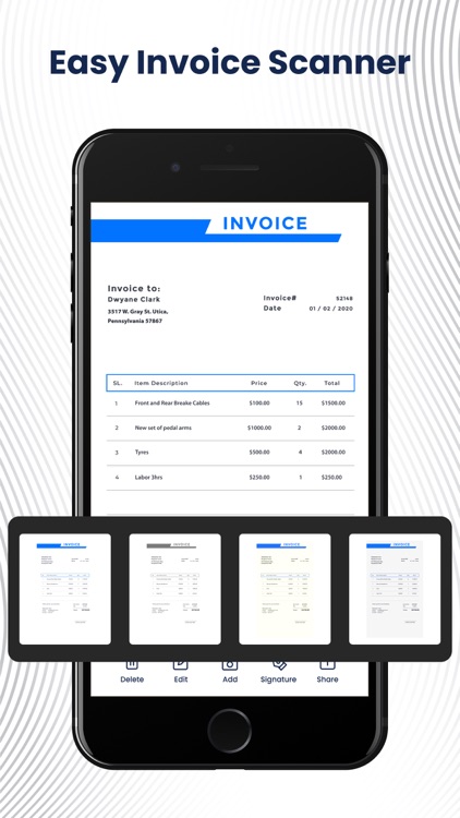 Invoice Scanner · OCR Doc Scan