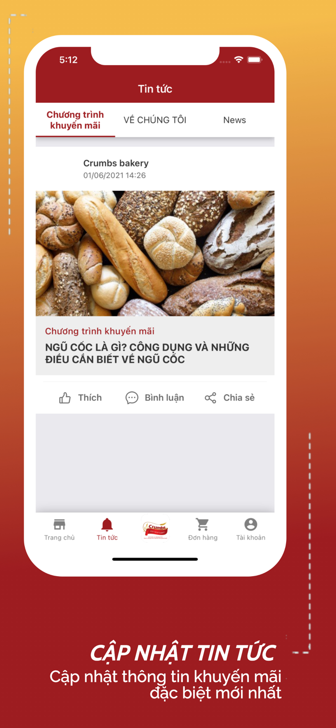 Crumbs bakery - fresh bread