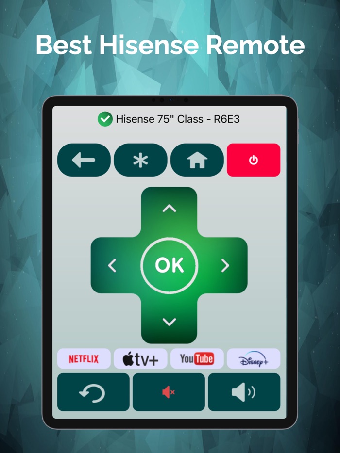 Remote For Hisense - Roku TV