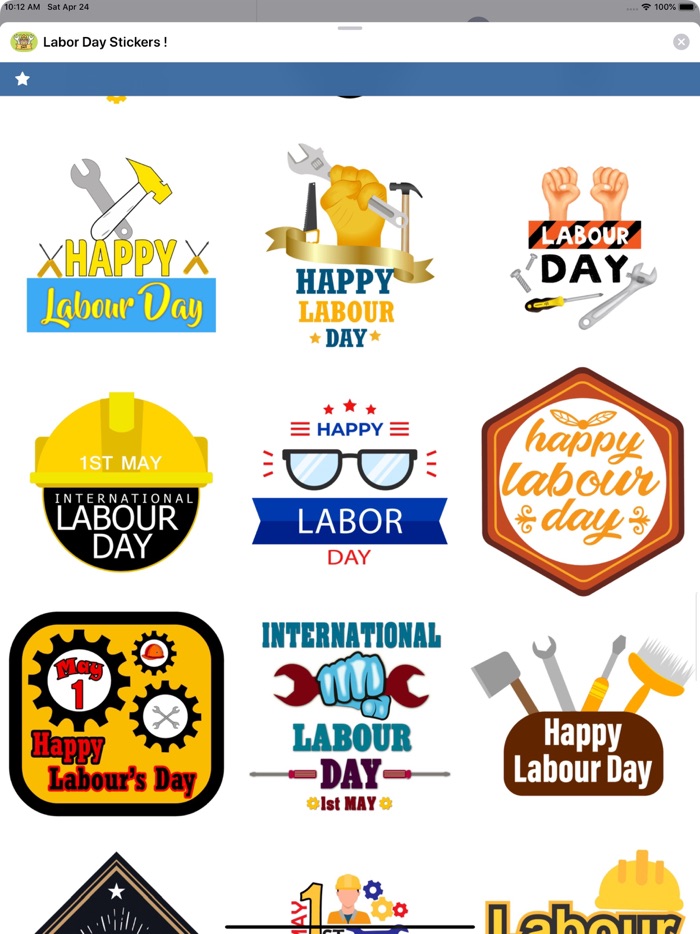 Labor Day Stickers