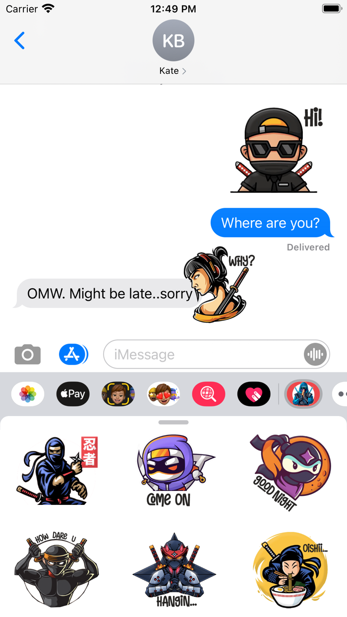 Ninja Warrior Stickers