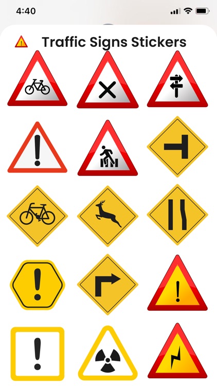 Traffic Signs Stickers!! screenshot-3