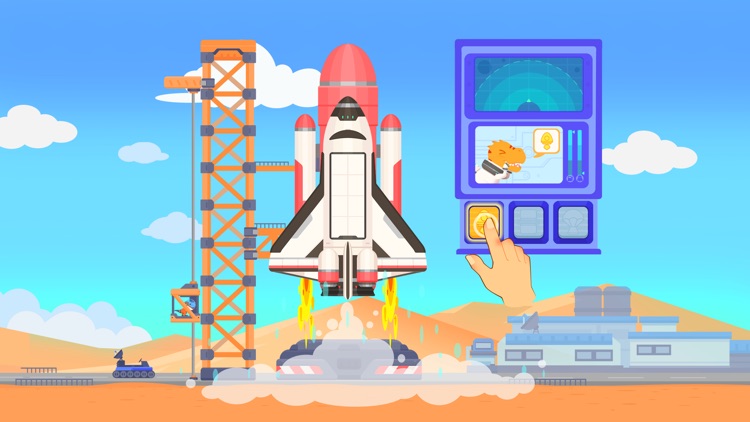 Dinosaur Rocket Games for kids screenshot-0