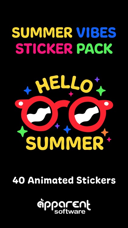 Hello Hot Summer Fun Stickers